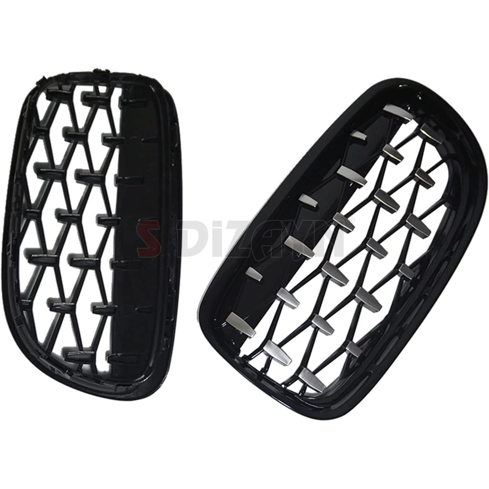 S-Dizayn Bmw 3 Serisi E90/E91 Ön Panjur Böbrek Parlak Siyah Çerçeveli Krom Diamond Model 2009-2012