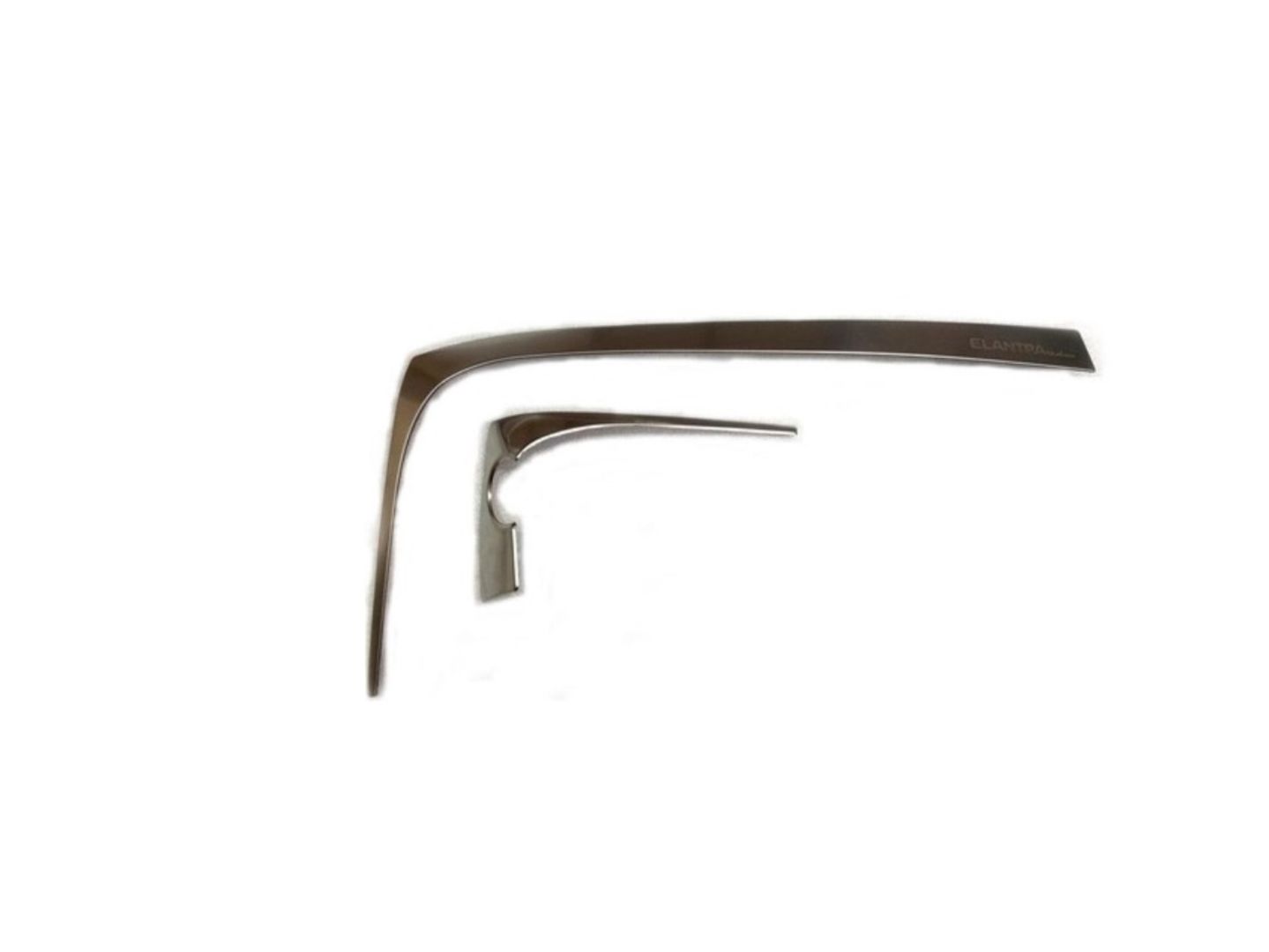 Hyundai Elantra Uyumlu 2016-2019 Konsol Kaplama 2 Parça ( Titanyum Çizgili Siyah)