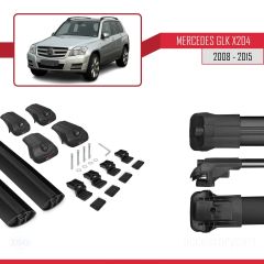 Mercedes GLK Class (X204) 2008-2015 Arası ile uyumlu ACE-1 Ara Atkı Tavan Barı SİYAH