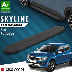 S-Dizayn Fiat Fullback Skyline Siyah Yan Basamak 193 Cm 2016-2019 A+ Kalite