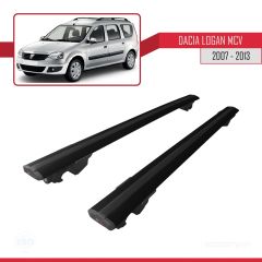 Dacia Logan MCV 2007-2013 Arası ile uyumlu HOOK Model Anahtar Kilitli Ara Atkı Tavan Barı SİYAH