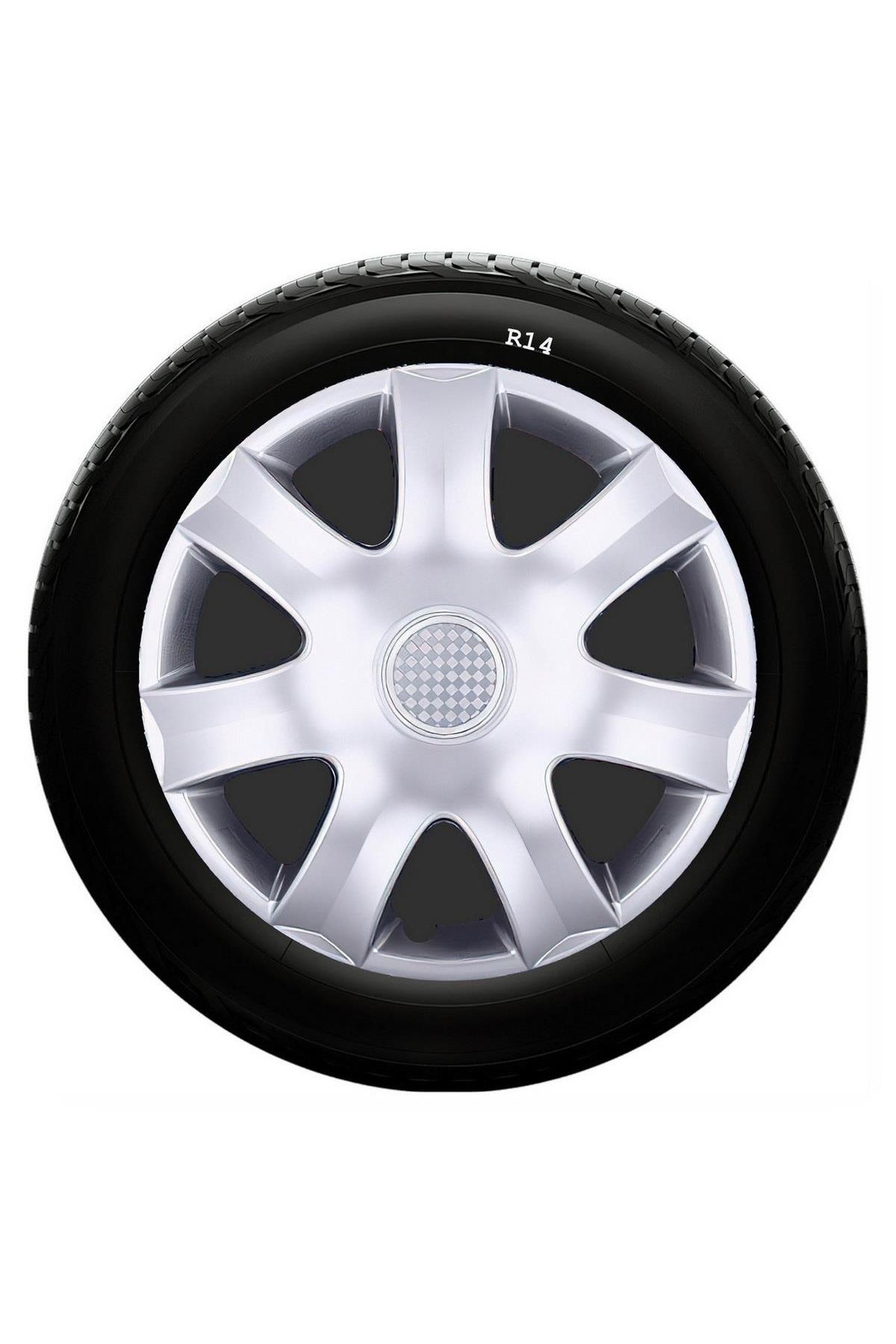 Citroen Uyumlu 14 Inç Kırılmaz SKS Jant Kapağı 1 Takım 4 Adet No:223