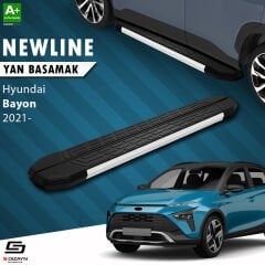 S-Dizayn Hyundai Bayon NewLine Aluminyum Yan Basamak 173 Cm 2021-2024 A+ Kalite