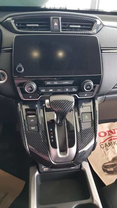 Honda Cr-V Uyumlu 2018-2021 Vites Konsol Kaplaması Karbon