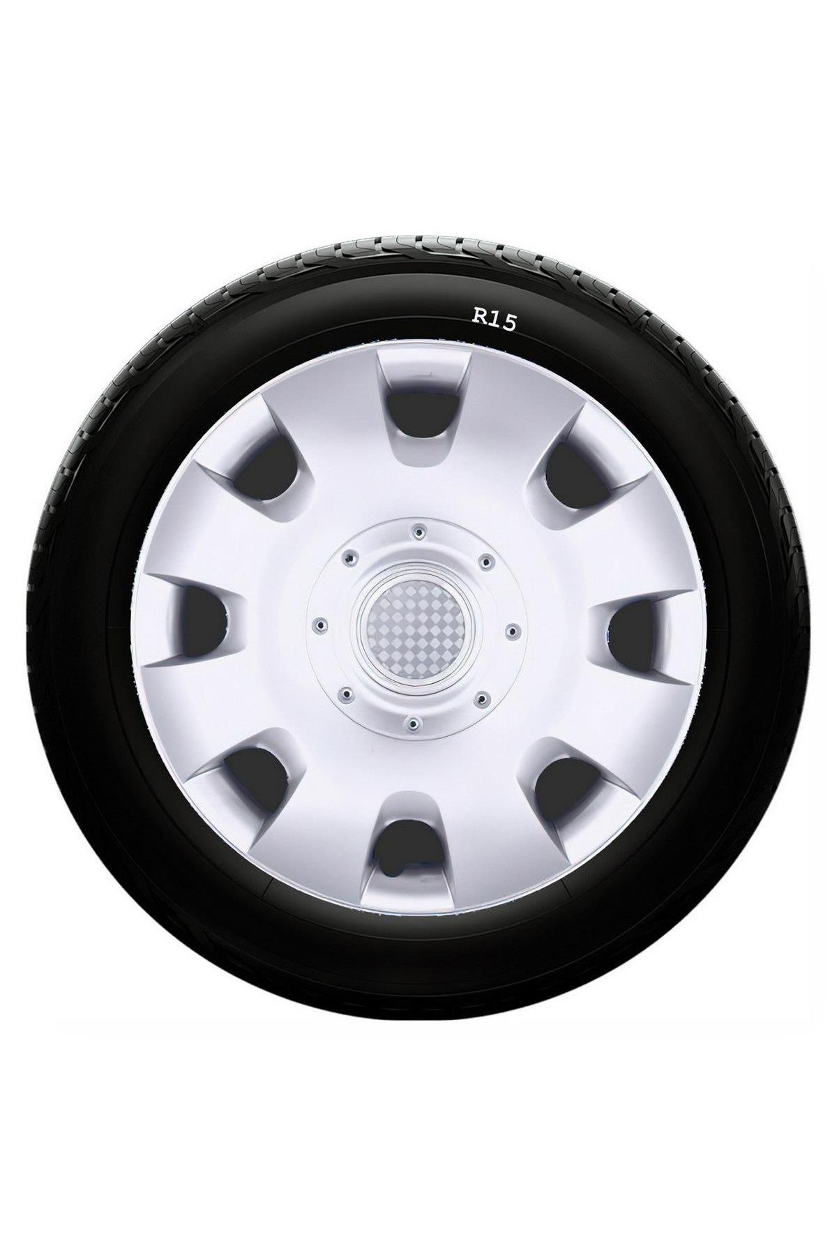 Citroen Uyumlu 15 Inc Kırılmaz SKS Jant Kapağı 1 Takım 4 Adet No:304