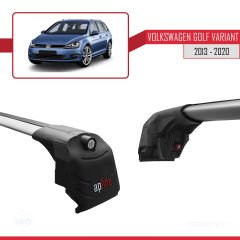Volkswagen Golf VARIANT (MK7-5G) 2013-2020 Arası ile uyumlu ACE-2 Ara Atkı Tavan Barı GRİ