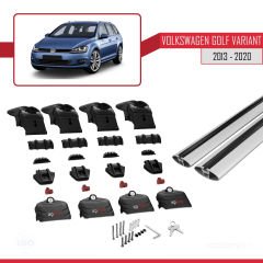 Volkswagen Golf VARIANT (MK7-5G) 2013-2020 Arası ile uyumlu ACE-2 Ara Atkı Tavan Barı GRİ