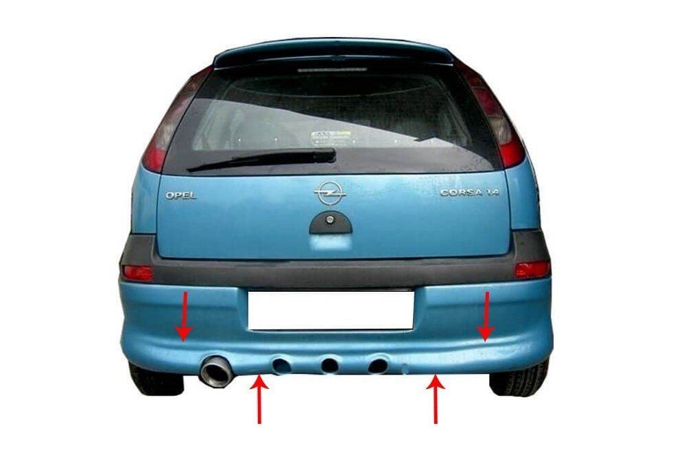 Opel Corsa Uyumlu C Arka Tampon Altı (Telli) Fiber 2000-2006