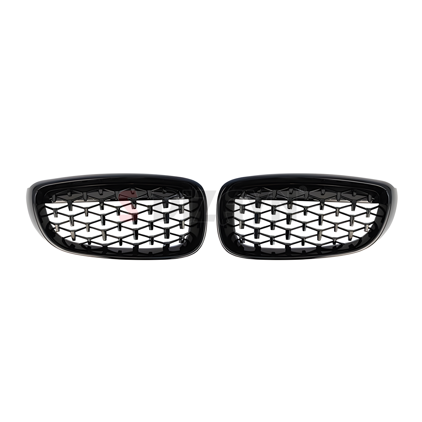 S-Dizayn Bmw 3 Serisi GT F34 GT Ön Panjur Böbrek Parlak Siyah Piano Black Diamond Model 2012-2017