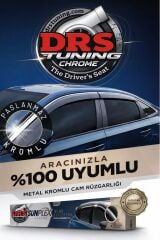 Sunplex Citroen C5 Aircross 2019+ Kromlu Cam Rüzgarlığı Paslanmaz Çelik Kromlu