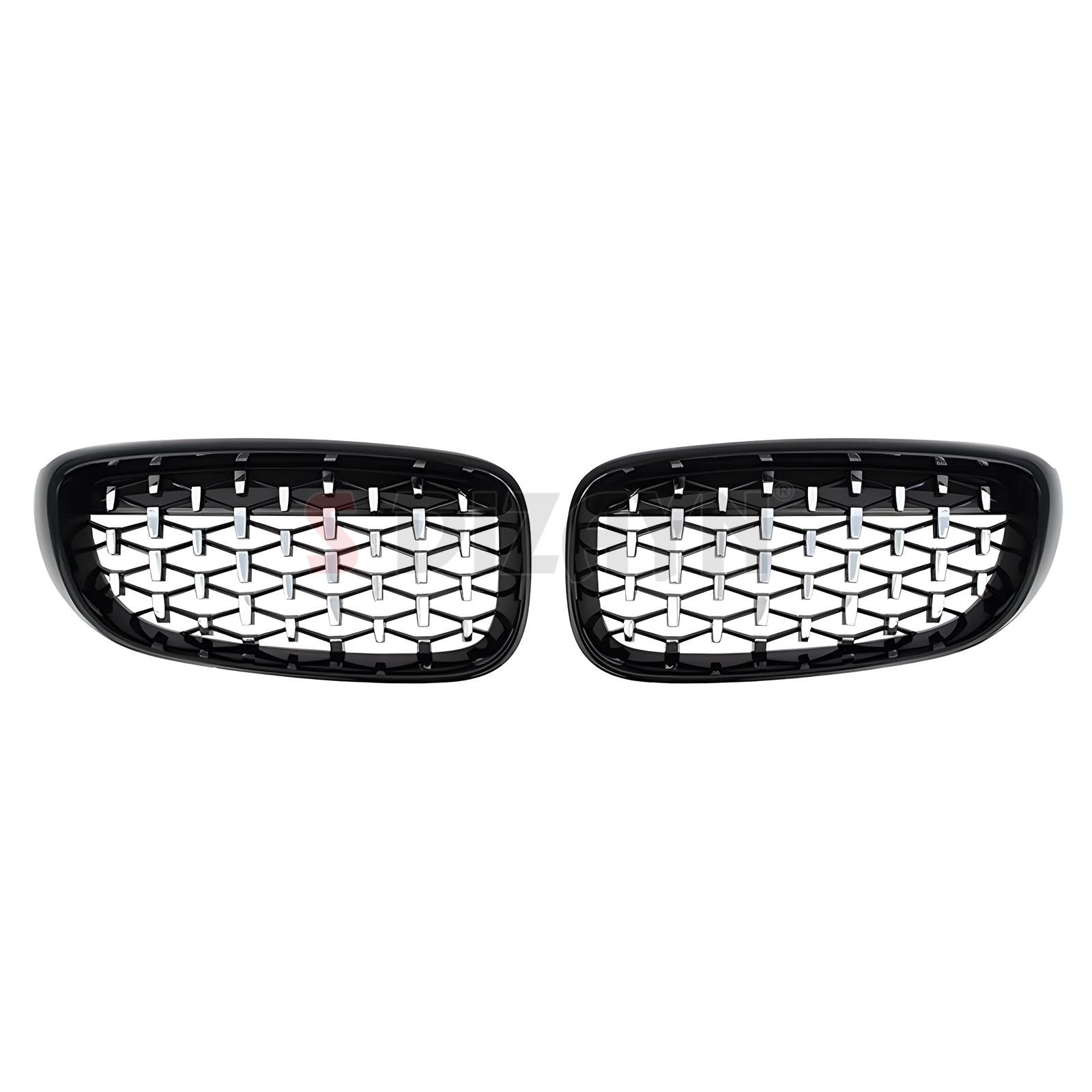 S-Dizayn Bmw 3 Serisi GT F34 GT Ön Panjur Böbrek Parlak Siyah Çerçeveli Krom Diamond Model 2012-2017