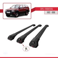 Opel Frontera 1992-1998 Arası ile uyumlu ACE-1 Ara Atkı Tavan Barı SİYAH 3 ADET BAR