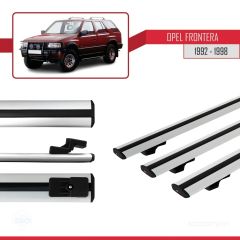 Opel Frontera 1992-1998 Arası ile uyumlu Basic Model Ara Atkı Tavan Barı GRİ 3 ADET