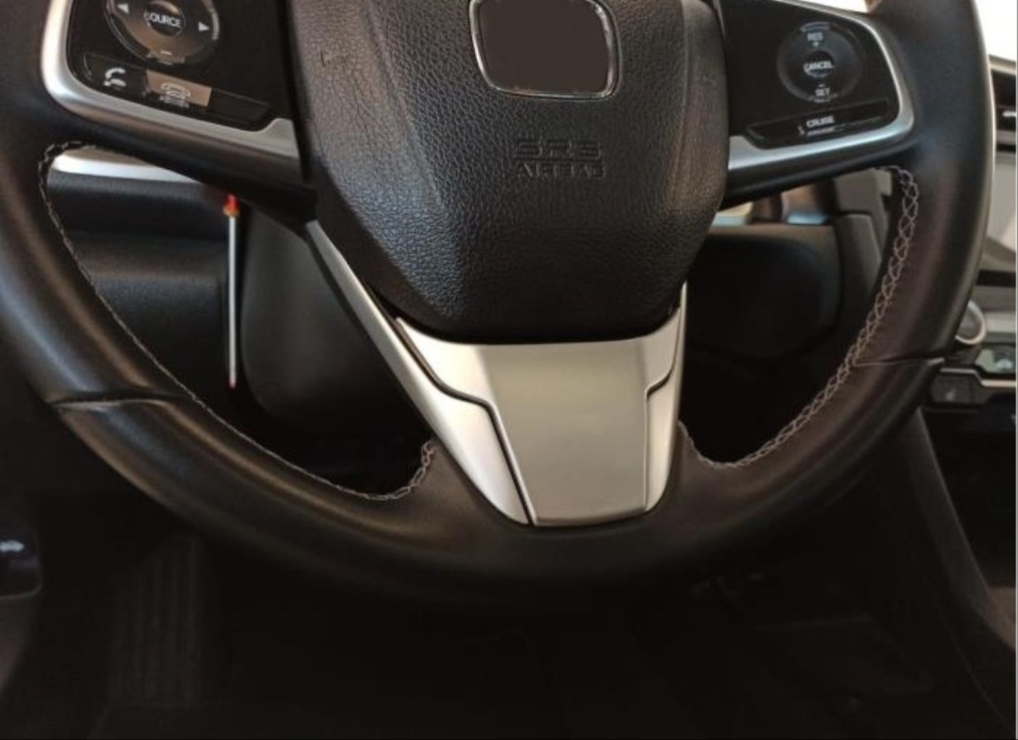 Honda Civic Uyumlu Fc5 2016-2020 Direksiyon Alt Parça Tekli Silver Yazısız