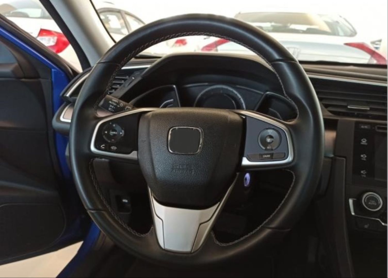 Honda Civic Uyumlu Fc5 2016-2020 Direksiyon Alt Parça Tekli Silver Yazısız