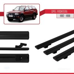 Opel Frontera 1992-1998 Arası ile uyumlu Basic Model Ara Atkı Tavan Barı SİYAH 3 ADET