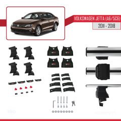 Volkswagen Jetta (A6/5C6) 2011-2018 Arası ile uyumlu ACE-4 Ara Atkı Tavan Barı GRİ