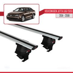 Volkswagen Jetta (A6/5C6) 2011-2018 Arası ile uyumlu ACE-4 Ara Atkı Tavan Barı GRİ