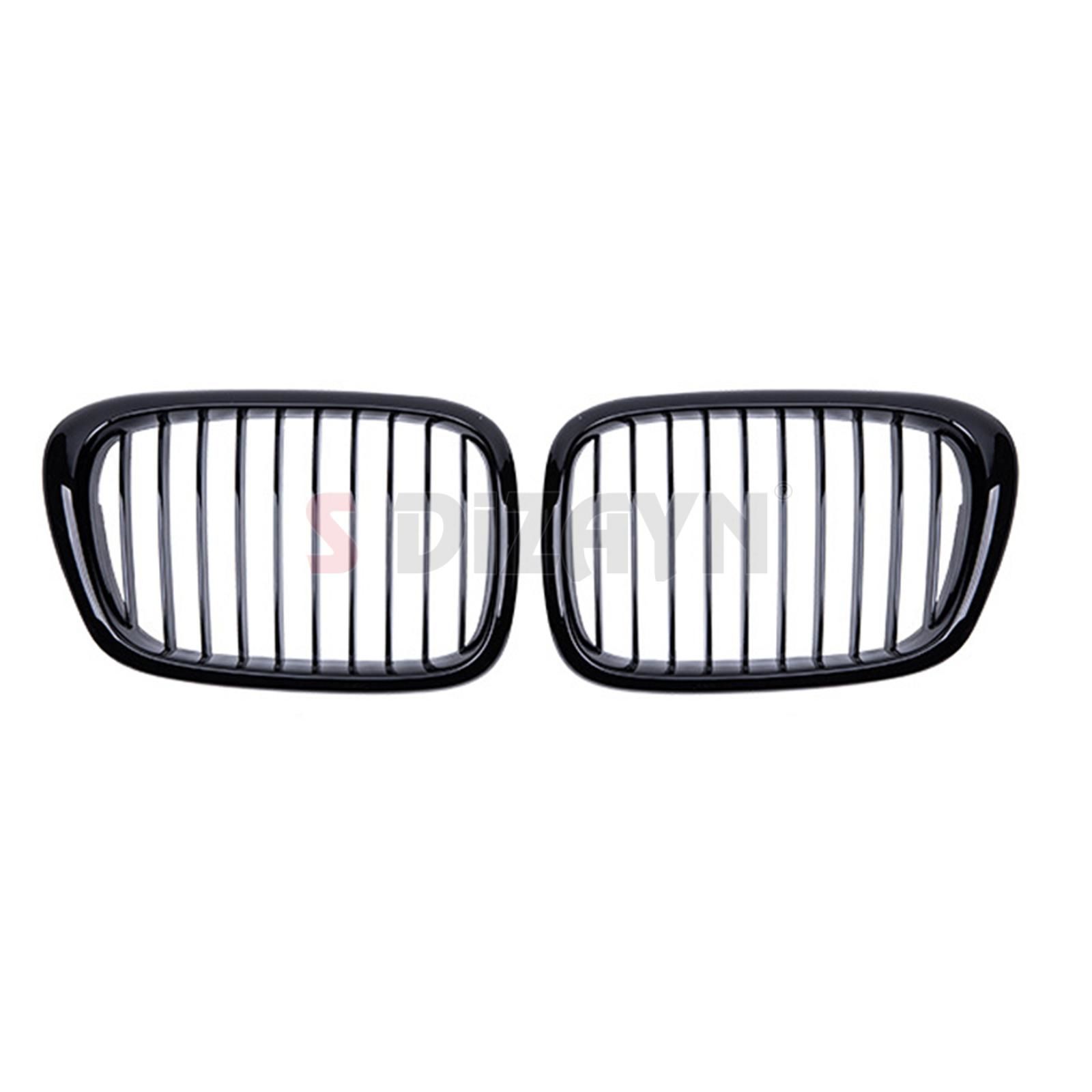 S-Dizayn Bmw 5 Serisi E39 Ön Panjur Böbrek Parlak Siyah Piano Black Düz Model 1996-2003