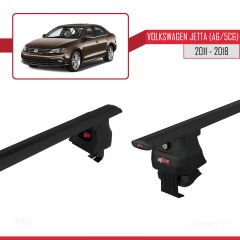 Volkswagen Jetta (A6/5C6) 2011-2018 Arası ile uyumlu ACE-4 Ara Atkı Tavan Barı SİYAH