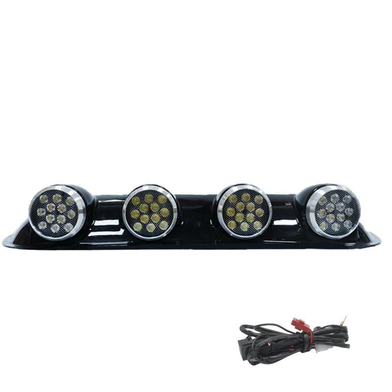 Space Offroad Uyumlu Sis Lambası 12X4 LED Yuvarlak Siyah /Lass243
