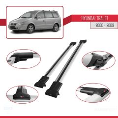 Hyundai Trajet 2000-2008 Arası ile Uyumlu FLY Model Ara Atkı Tavan Barı GRİ