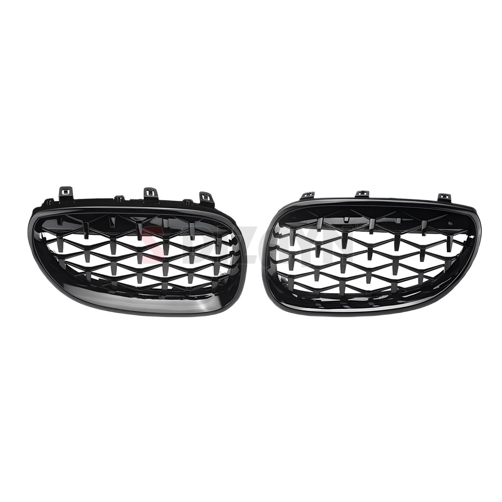 S-Dizayn Bmw 5 Serisi E60/E61 Ön Panjur Böbrek Parlak Siyah Piano Black Diamond Model 2003-2009