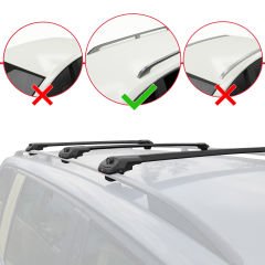 Dacia Sandero STEPWAY 2008-2012 Arası ile uyumlu ACE-1 Ara Atkı Tavan Barı SİYAH 3 ADET BAR