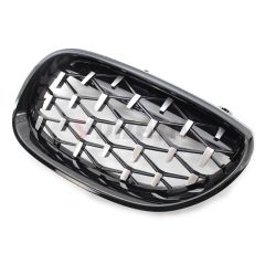 S-Dizayn Bmw 5 Serisi E60/E61 Ön Panjur Böbrek Parlak Siyah Çerçeveli Krom Diamond Model 2003-2009