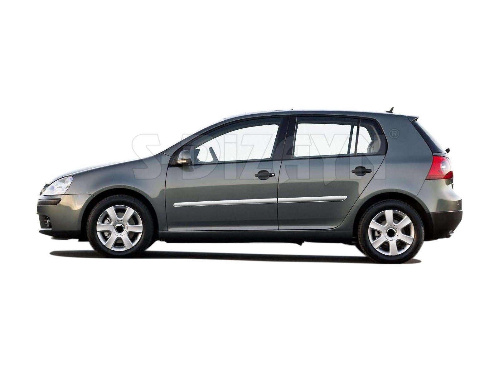 Volkswagen Golf Uyumlu 5 Krom Yan Kapı Çıtası 4 Parça 2004-2009