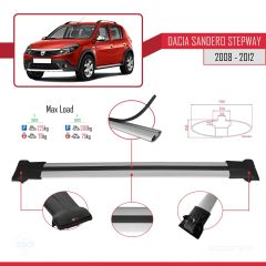 Dacia Sandero STEPWAY 2008-2012 Arası ile Uyumlu FLY Model Ara Atkı Tavan Barı GRİ 3 ADET BAR