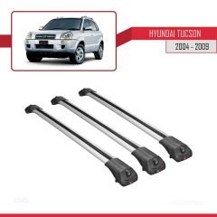 Hyundai Tucson (JM) 2004-2009 Arası ile uyumlu ACE-1 Ara Atkı Tavan Barı GRİ 3 ADET BAR