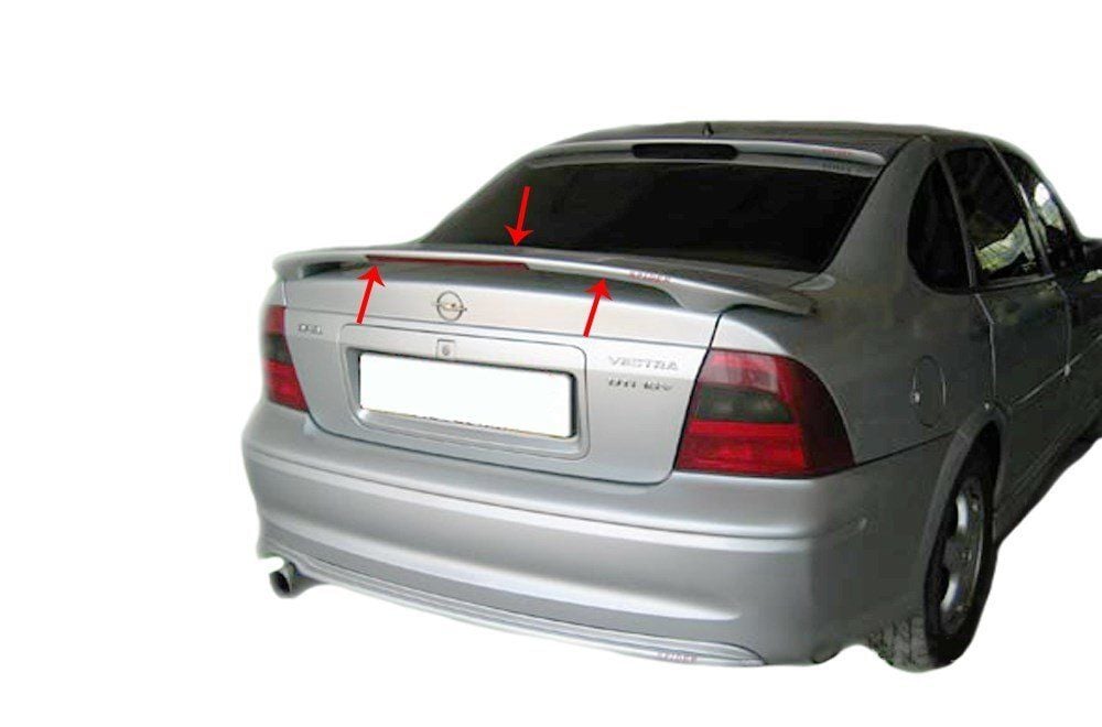 Opel Vectra Uyumlu B Spoiler Bagaj Yüksek (Işıklı) Fiber 1995-2002