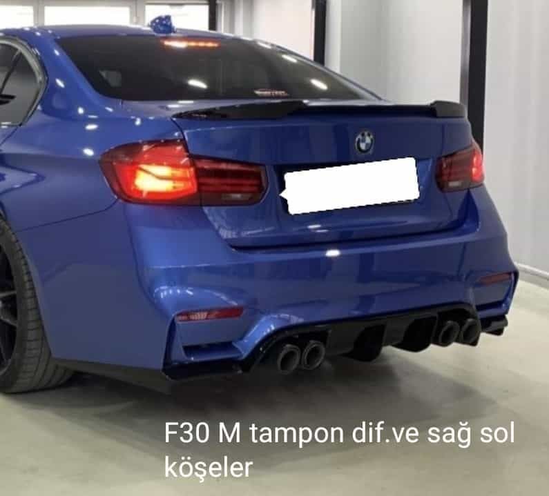Bmw 3 Uyumlu Serisi F30 Sağ Sol Arka Köşeler
