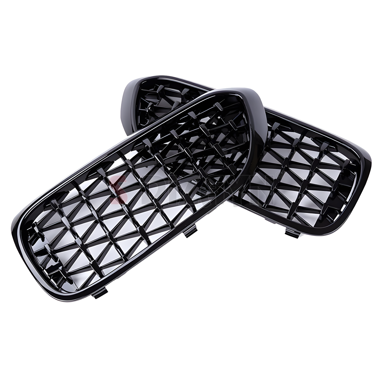 S-Dizayn Bmw 5 Serisi G30/G38 Ön Panjur Böbrek Parlak Siyah Piano Black Diamond Model 2017 Üzeri