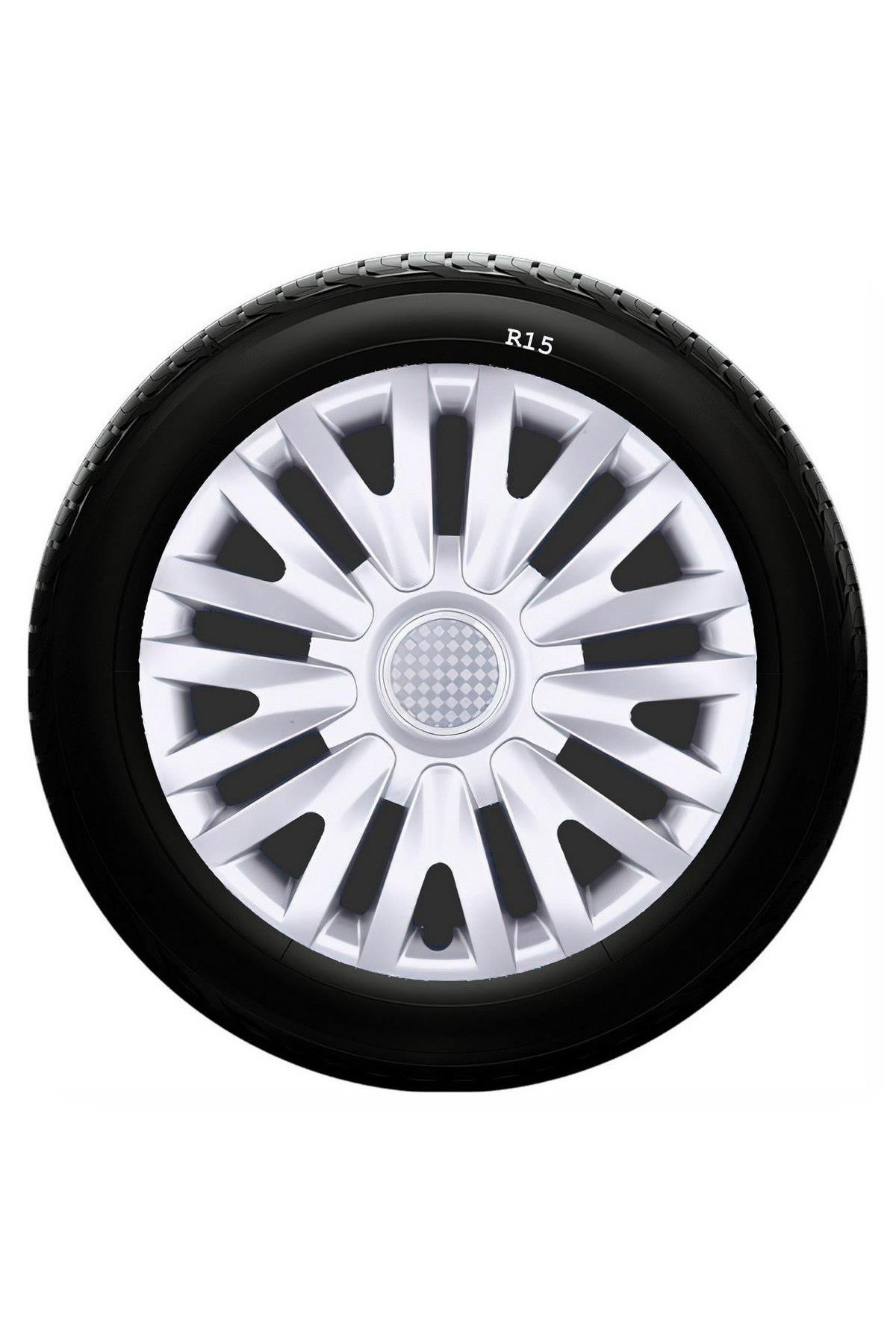 Opel Uyumlu 15 Inc Kırılmaz SKS Jant Kapağı 1 Takım 4 Adet No:313