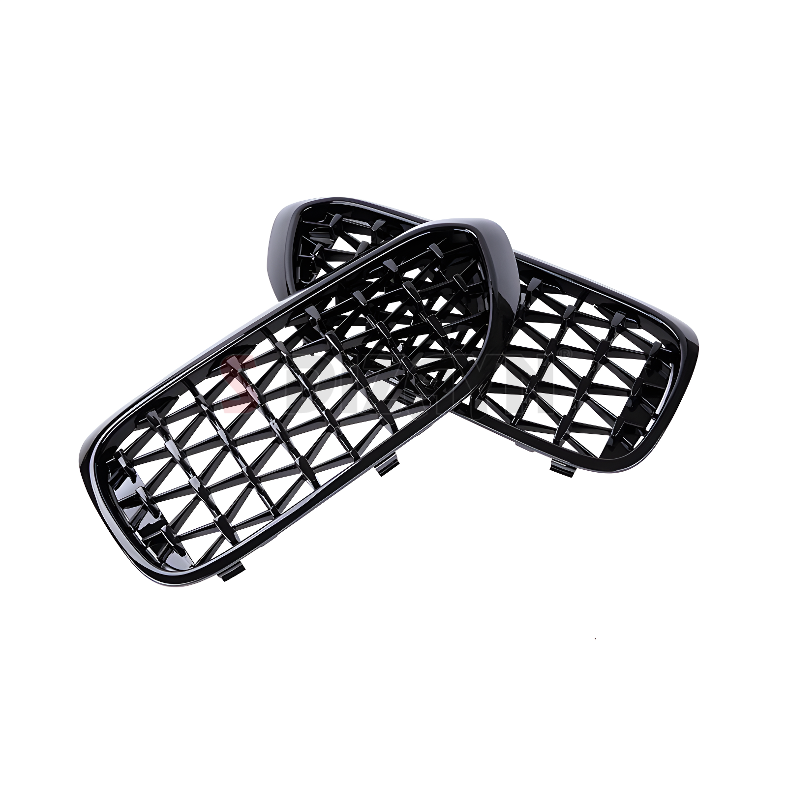 S-Dizayn Bmw 5 Serisi G30/G38 Ön Panjur Böbrek Parlak Siyah Çerçeveli Krom Diamond Model 2017 Üzeri