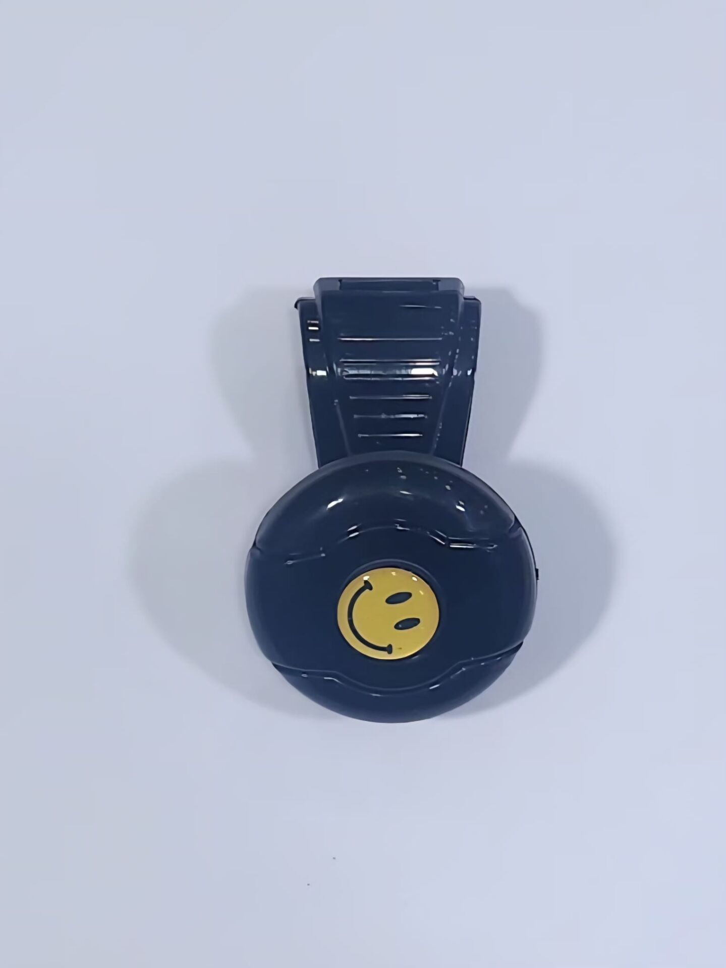 Siyah Dönebilen Vites Topuzu Gülen Yüz Stickerlı