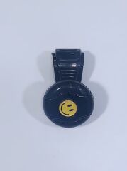 Siyah Dönebilen Vites Topuzu Gülen Yüz Stickerlı