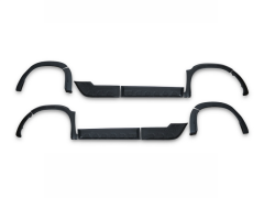 DACIA DUSTER 2018 Set 12 Parça Çamurluk Kaplama Siyah Mat Asa Kum Desen Standart Sensörlü