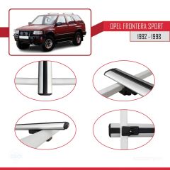 Opel Frontera Sport 1992-1998 Arası ile uyumlu Basic Model Ara Atkı Tavan Barı GRİ 3 ADET