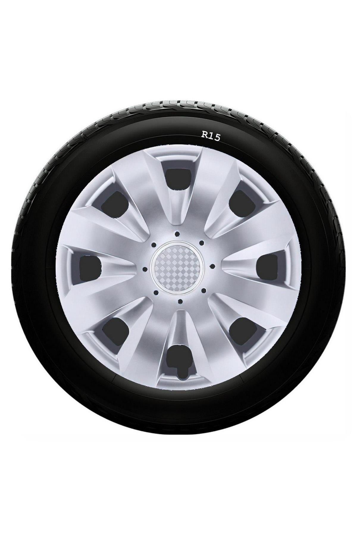 Opel Uyumlu 15 Inc Kırılmaz SKS Jant Kapağı 1 Takım 4 Adet No:321