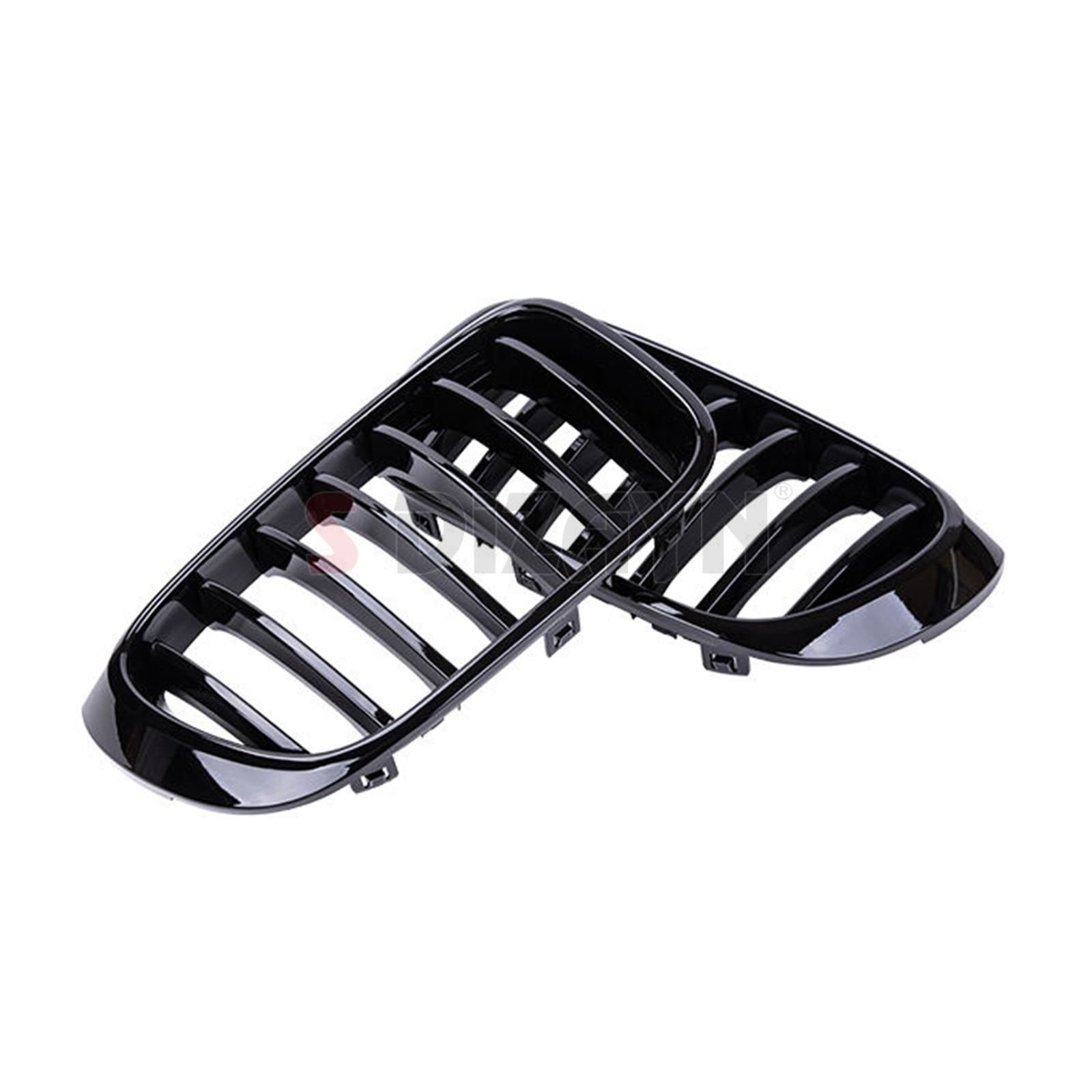 S-Dizayn Bmw X3 F25 Ön Panjur Böbrek Parlak Siyah Piano Black Düz Model 2011-2013