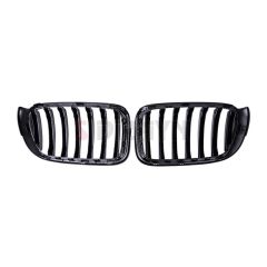 S-Dizayn Bmw X3 F25 Ön Panjur Böbrek Parlak Siyah Piano Black Düz Model 2011-2013