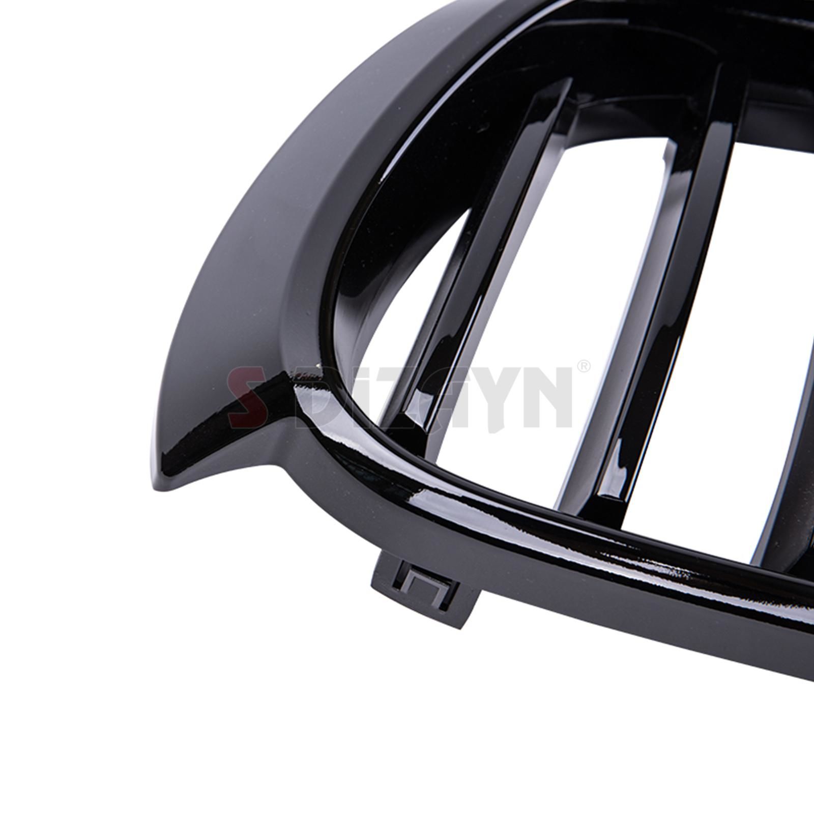 S-Dizayn Bmw X3 F25 Ön Panjur Böbrek Parlak Siyah Piano Black Düz Model 2011-2013