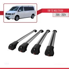 Volkswagen Multivan (T6) 2015 ve Sonrası ile uyumlu ACE-1 Ara Atkı Tavan Barı GRİ 4 ADET BAR