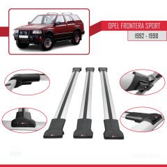 Opel Frontera Sport 1992-1998 Arası ile uyumlu FLY Model Ara Atkı Tavan Barı GRİ 3 ADET BAR