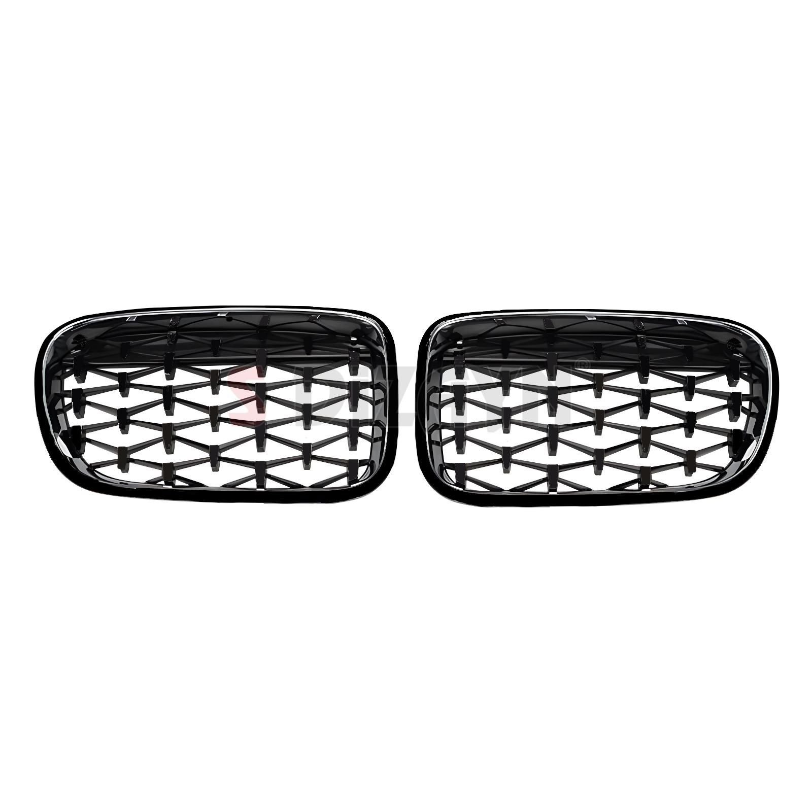 S-Dizayn Bmw X3 F25 Ön Panjur Böbrek Parlak Siyah Piano Black Diamond Model 2011-2013