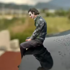 Yeni Joker anime oturan araba dekorasyon süsü modeli  / ICSE25