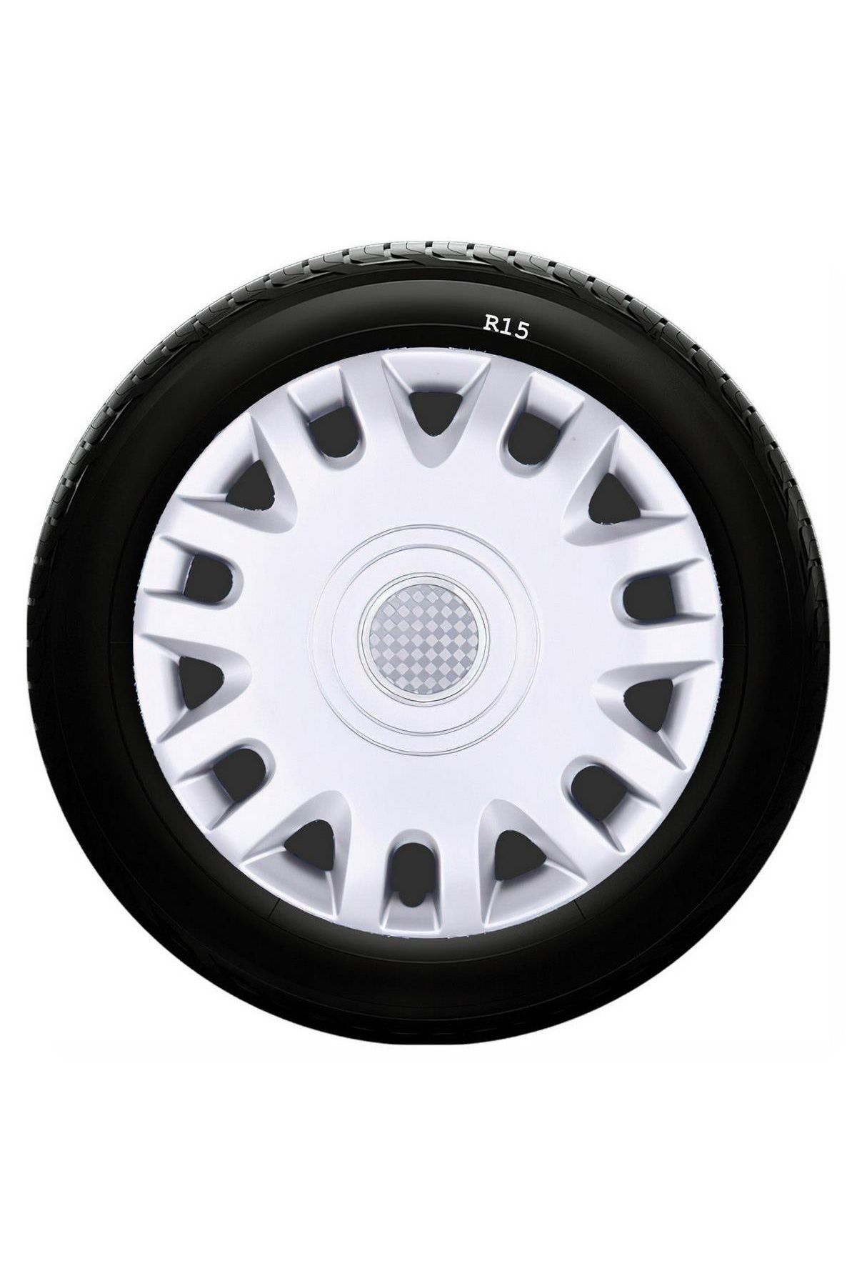 Citroen Uyumlu 15 Inç Kırılmaz SKS Jant Kapağı 1 Takım 4 Adet No:333